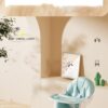 Fantastic-Kids-Toys High Chair for Babies 6 Months+, 2-in-1 with Footrest, Detachable Leg Wheel, Detachable Double Tray, Easy Clean Feeding