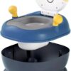 Baby Potty Training Toilet Seat for Toddlers, Portable & Lightweight Bunny Design, Comfortable Soft Cushion Pad & Armrest, Easy Clean Removable Urinal Pot with Lid, Up to 18 Months Boy & Girl