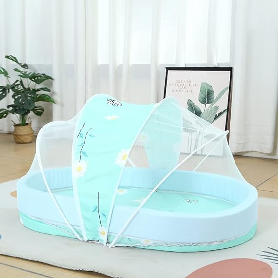 Baby Mosquito Net, Mosquito Net, Tent Type, Latex Foam Mattress, Portable Cot, Mosquito Repellent Net, Mosquito Insect Protection, Promotes Good Sleep, High Density, Breathable, Windproof,