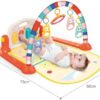 Huanger Kids Play Mat With Piano And Hanging Toys