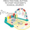 Huanger Kids Play Mat With Piano And Hanging Toys