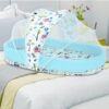 Baby Mosquito Net, Mosquito Net, Tent Type, Latex Foam Mattress, Portable Cot, Mosquito Repellent Net, Mosquito Insect Protection, Promotes Good Sleep, High Density, Breathable, Windproof,
