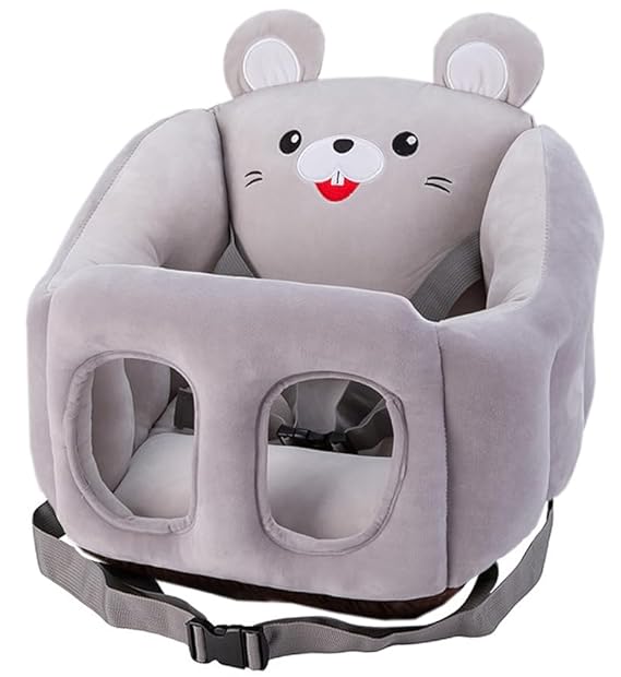 Toyshine Sofa Seat Cartoon Infant Sofa Cute Learning Sitting Chairs Baby Sit Up Chair Baby Bouncer Infants Floor Seats - Grey