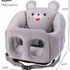 Toyshine Sofa Seat Cartoon Infant Sofa Cute Learning Sitting Chairs Baby Sit Up Chair Baby Bouncer Infants Floor Seats - Grey