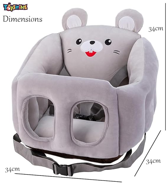Toyshine Sofa Seat Cartoon Infant Sofa Cute Learning Sitting Chairs Baby Sit Up Chair Baby Bouncer Infants Floor Seats - Grey