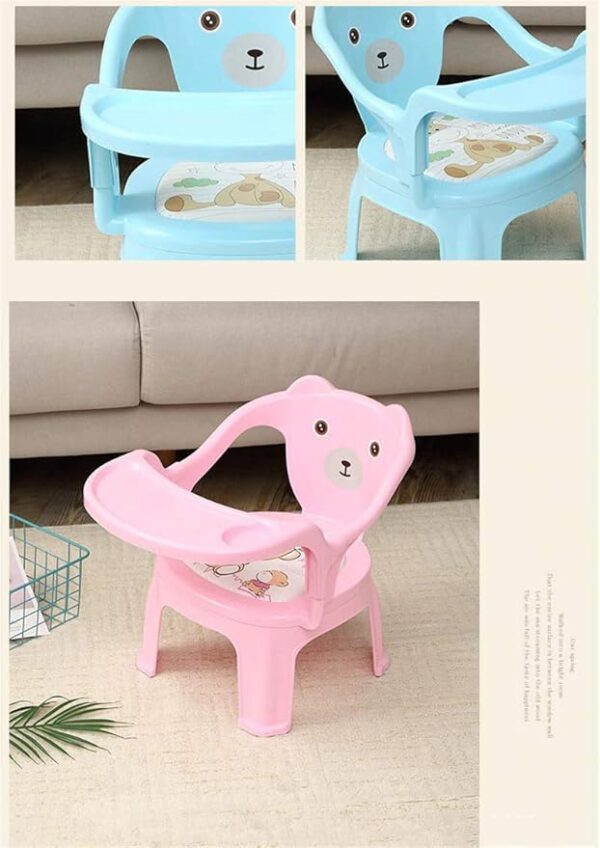 Baby Chair with Feeding Food Safety Tray | Plastic Cushion Support High Chair/Study Chair for Kids, Toddlers (Suitable- 3 Year)
