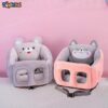 Toyshine Sofa Seat Cartoon Infant Sofa Cute Learning Sitting Chairs Baby Sit Up Chair Baby Bouncer Infants Floor Seats - Grey