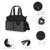 Travel Diaper Bag, Zipper Closure Tissue Paper Pocket Waterproof