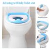 Portable Kids Travel Potty Seat Pad Baby Folding Toilet Training Seat Cover Toddler