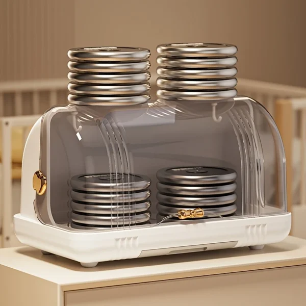 Baby Feeding Bottle Dryer, Nursing Bottle Storage Box, Baby Bottle Drying Rack, Bottle Dryer Set with Drain Board, Drying Station Baby Bottle Dryer Holder for Baby Bottles Tableware