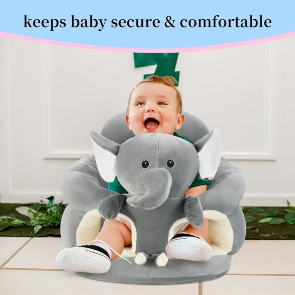 Baby Sitting Chair Cute Elephant Infant Lounger Floor Seat Baby Learning to Sit Chair for 4 Months & Up