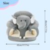 Baby Sitting Chair Cute Elephant Infant Lounger Floor Seat Baby Learning to Sit Chair for 4 Months & Up