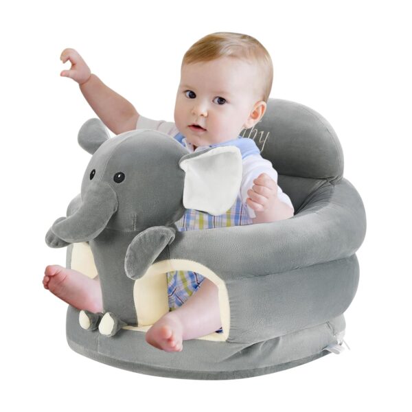 Baby Sitting Chair Cute Elephant Infant Lounger Floor Seat Baby Learning to Sit Chair for 4 Months & Up